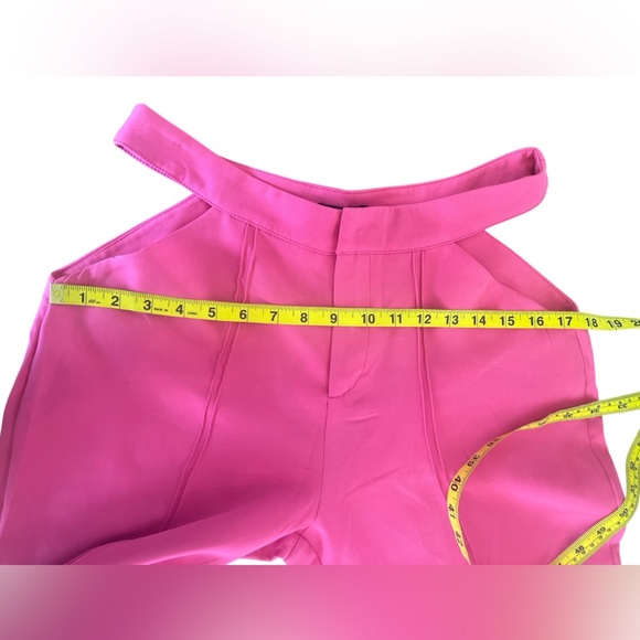 PrettyLittleThing Pink Cutout Bold & Daring Bodysuit & Pants Set Size 12 NWT - Picture 11 of 14